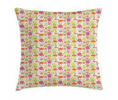 Exotic Food Pattern Pillow Cover