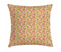Colorful Summer Eats Pillow Cover
