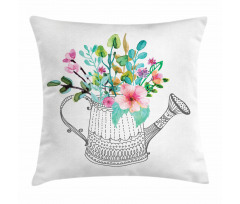Doodle Watering Can Pillow Cover