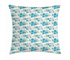 Daisy and Roses Flower Pillow Cover