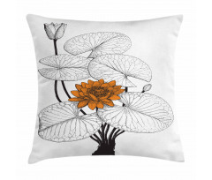 Water Lily Pillow Cover