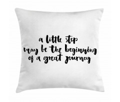 Little Step Journey Pillow Cover