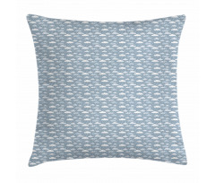 Rainfalls and Puffy Clouds Pillow Cover