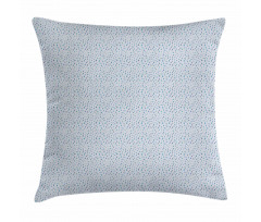 Rough Edged Aqua Droplets Pillow Cover