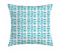 Doodle Clouds Emotions Pillow Cover