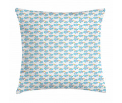 Nursery Theme Doodle Cloud Pillow Cover