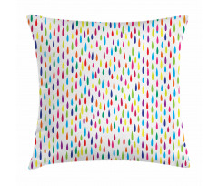 Rainbow Colors of Raindrop Pillow Cover