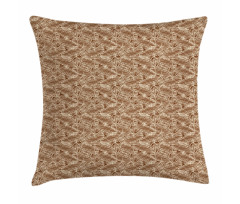 Sketchy Palm Leaves Pillow Cover
