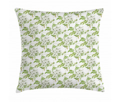 Nostalgic Floral Branch Pillow Cover