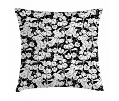 Blossoming Jasmine Pattern Pillow Cover