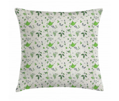 Exotic Herbal Tea Leaf Pillow Cover