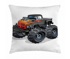 Cartoon Truck Pillow Cover