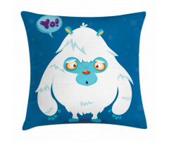Goofy Cartoon Monster Pillow Cover