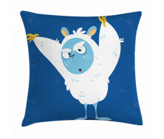 Wild Scary Yeti Costume Pillow Cover