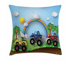 Skid Trail Race Pillow Cover