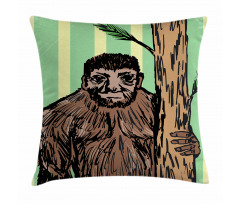 Mysterious Yeti Sketch Pillow Cover