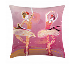 Colorful Dancers Perform Pillow Cover