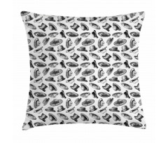 Twenties Fashion Hats Pillow Cover