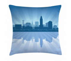 Lincoln City Skyline Pillow Cover