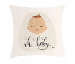Cartoon Crying Baby Pillow Cover