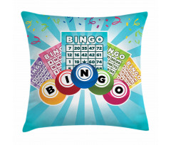 Colorful Cards Balls Pillow Cover