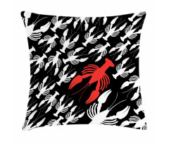 Silhouette Ocean Fauna Pillow Cover