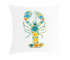 Pointillist Colorful Pillow Cover