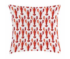 Geometric Lobsters Graphic Pillow Cover