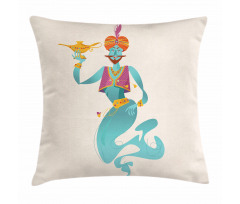 Genie with Magic Tool Pillow Cover