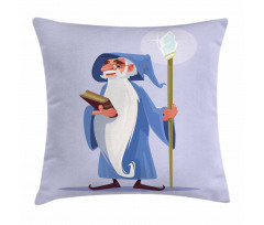 Smiling Old Sorcerer Pillow Cover