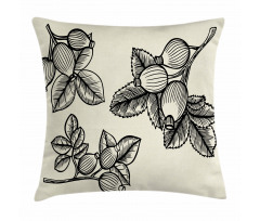 Rosa Canina Sketch Pillow Cover