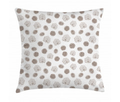 Earth Tone Leaves Pillow Cover