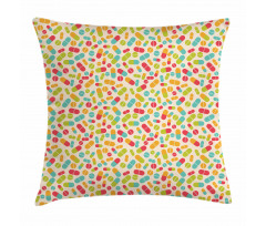 Colorful Capsules Pillow Cover