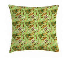 Colorful Doodle Fiesta Pillow Cover
