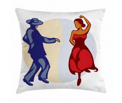 Funky Dancer Couple Pillow Cover