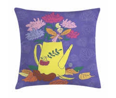 Flower Bucket Water Can Pillow Cover