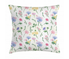 Botanical Herbs Nature Pillow Cover