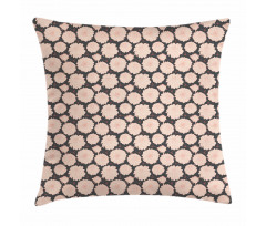 Soft Toned Flower Leaf Pillow Cover