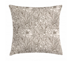 Classical Flower Petals Pillow Cover