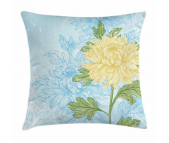 Romantic Chrysanthemum Pillow Cover