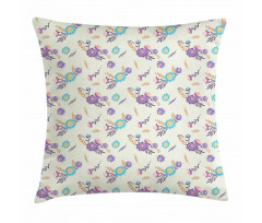 Countryside Flora Pattern Pillow Cover