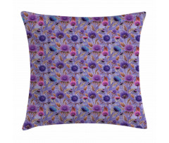 Ornamental Spring Garden Pillow Cover