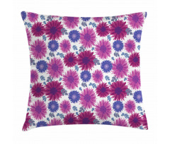 Blooming Fall Flowers Pillow Cover