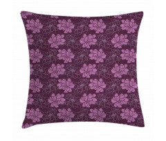 Botanical Petal Pattern Pillow Cover