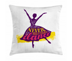 Female Dancer Pillow Cover