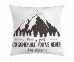 Wanderlust Theme Pillow Cover