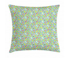 Colorful Flip Flops Pillow Cover