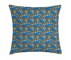 Octopus Fish Corals Pillow Cover
