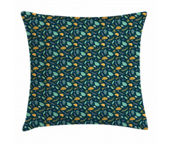 Tropical Plants Pattern Pillow Cover