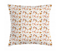 Colorful Mushroom Fungi Pillow Cover